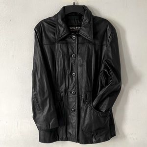 Wilson leather black jacket